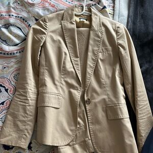 J.Crew Women’s Tan Suit size 0